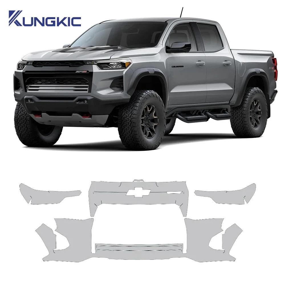 For Chevrolet Colorado ZR2 2023 2024 TPU Car Front Bumper Paint Protection Film Anti-scratch Exterior PPF Transparen